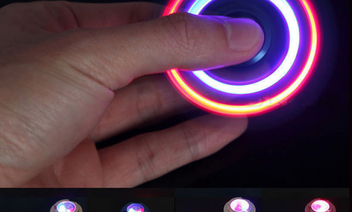 Metal Aluminum EDC LED Hand Spinner Metal Aluminum EDC LED Hand Spinner